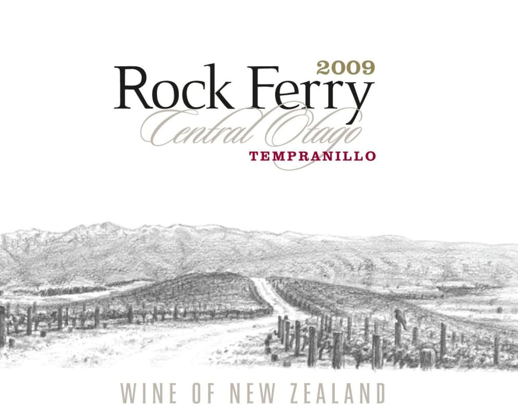 Rock Ferry Tempranillo 2009 Front Label
