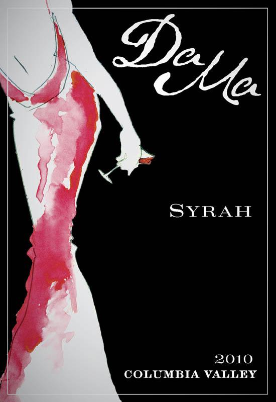 DaMa Wines Syrah 2010 Front Label