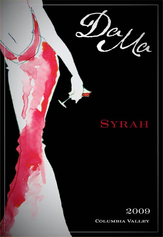 DaMa Wines Syrah 2009 Front Label