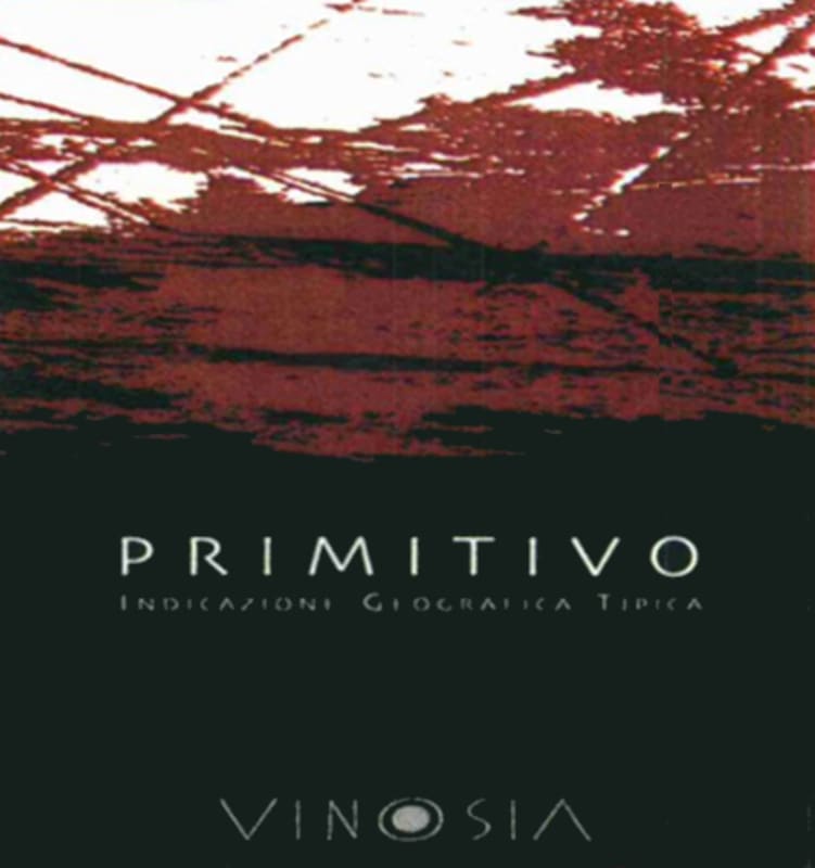 Vinosia Salento Primitivo 2014 Front Label