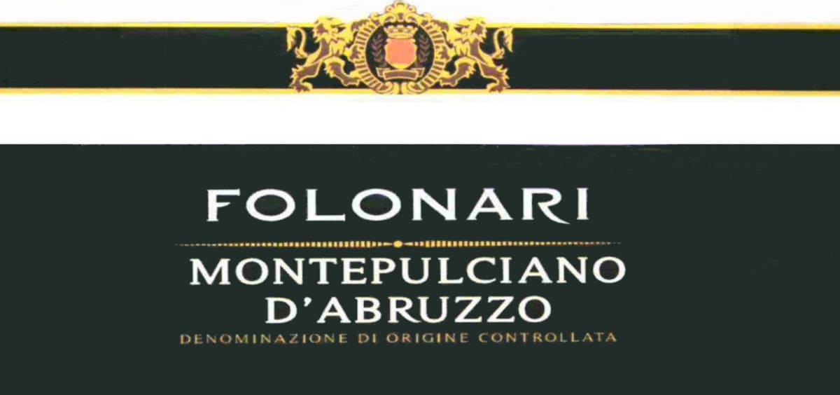 Folonari Montepulciano D'Abruzzo 2014 Front Label