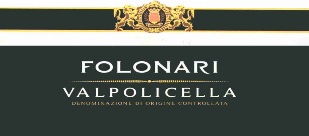Folonari Valpolicella 2014 Front Label