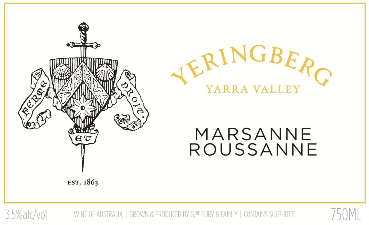 Yeringberg Marsanne Roussanne 2011 Front Label