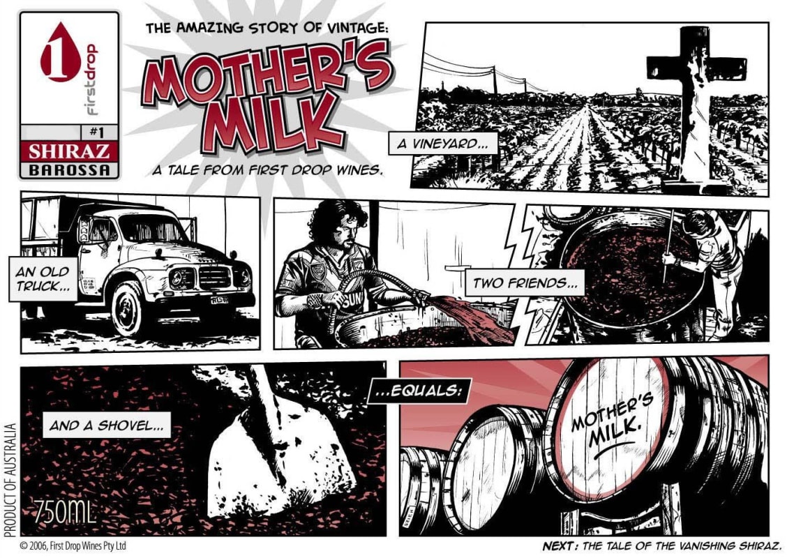First Drop Mother's Milk Shiraz 2011 Front Label