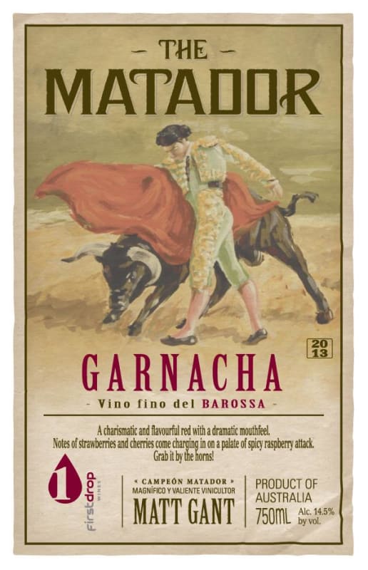 First Drop Matador 2013 Front Label