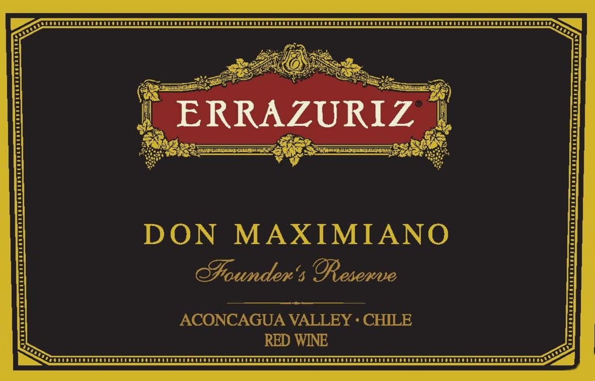 Errazuriz Don Maximiano Founder's Reserve 2007 Front Label