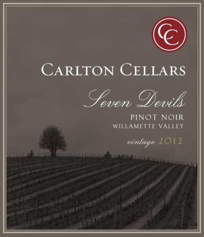 Carlton Seven Devils Pinot Noir 2012 Front Label