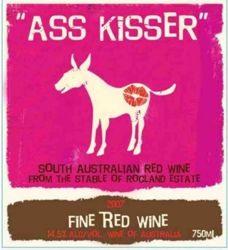 Rocland Estate Ass Kisser Fine Red 2007 Front Label