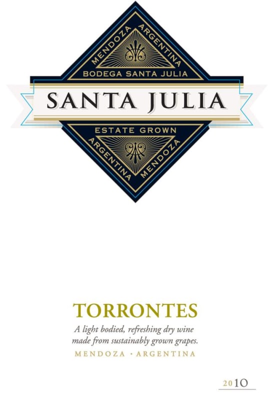 Santa Julia Torrontes 2010 Front Label