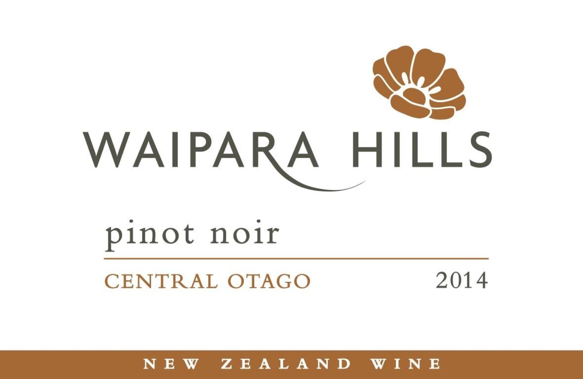 Waipara Hills Pinot Noir 2014 Front Label