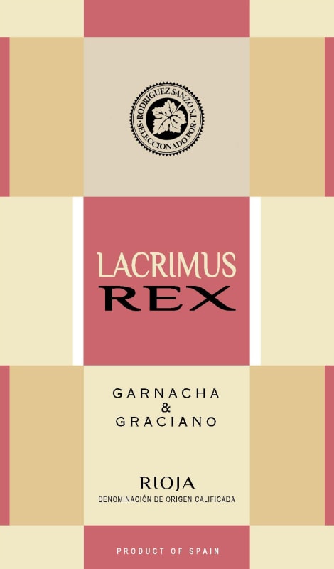 Rodriguez Sanzo Lacrimus Rex Garnacha Graciano 2013 Front Label