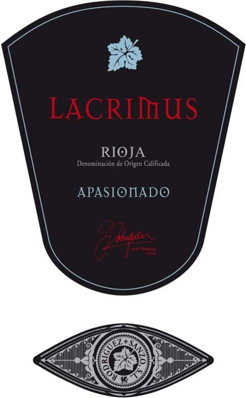 Rodriguez Sanzo Lacrimus Apasionado 2014 Front Label