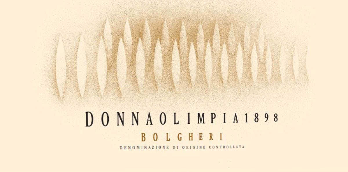 Donna Olimpia 1898 Bolgheri Rosso 2009 Front Label