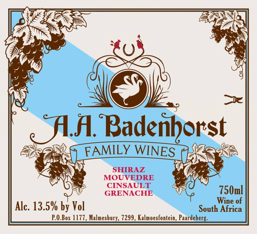 Badenhorst Red Blend 2010 Front Label