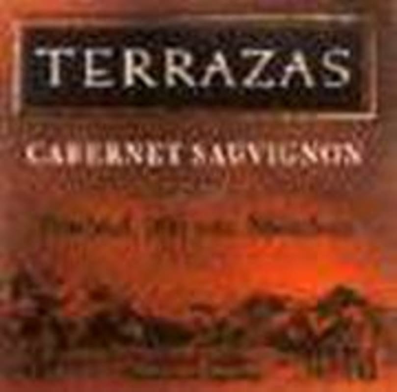 Terrazas de los Andes Reserva Cabernet Sauvignon 1999 Front Label