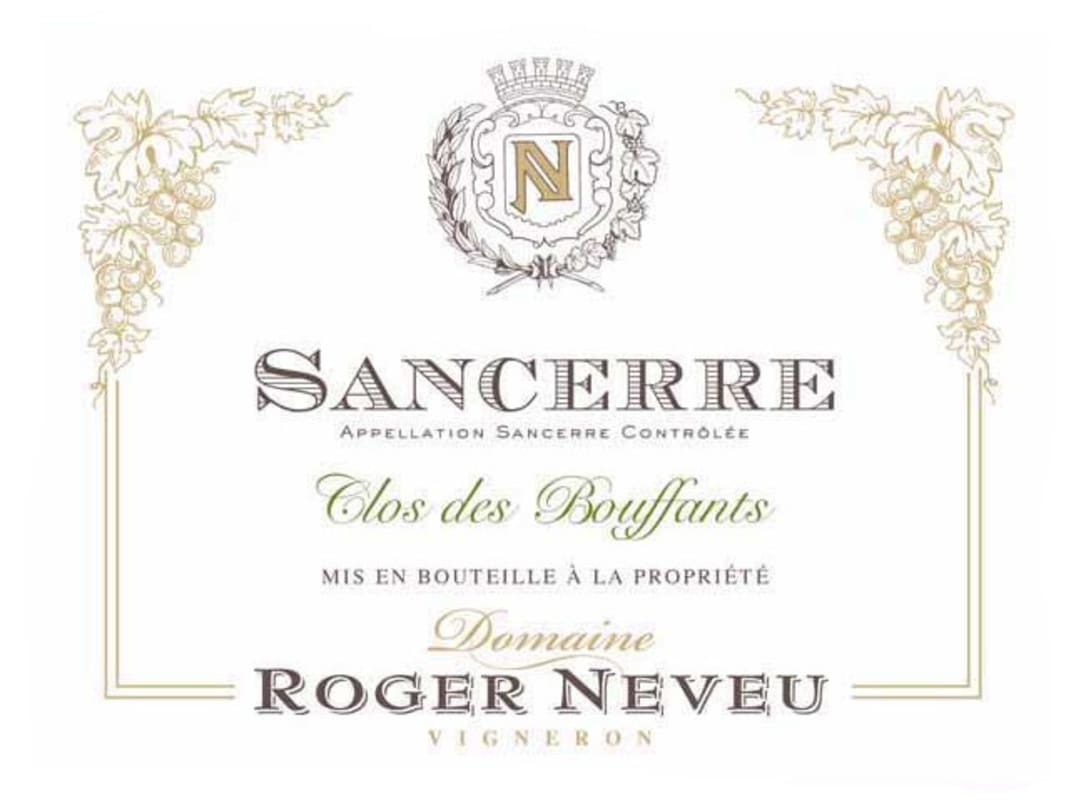 Roger Neveu & Fils Sancerre Clos des Bouffants 2014 Front Label