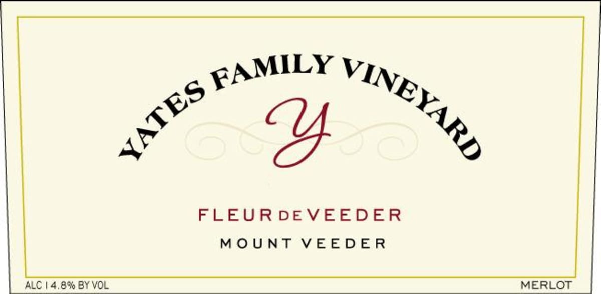 Yates Family Vineyard Fleur de Veeder 2013 Front Label
