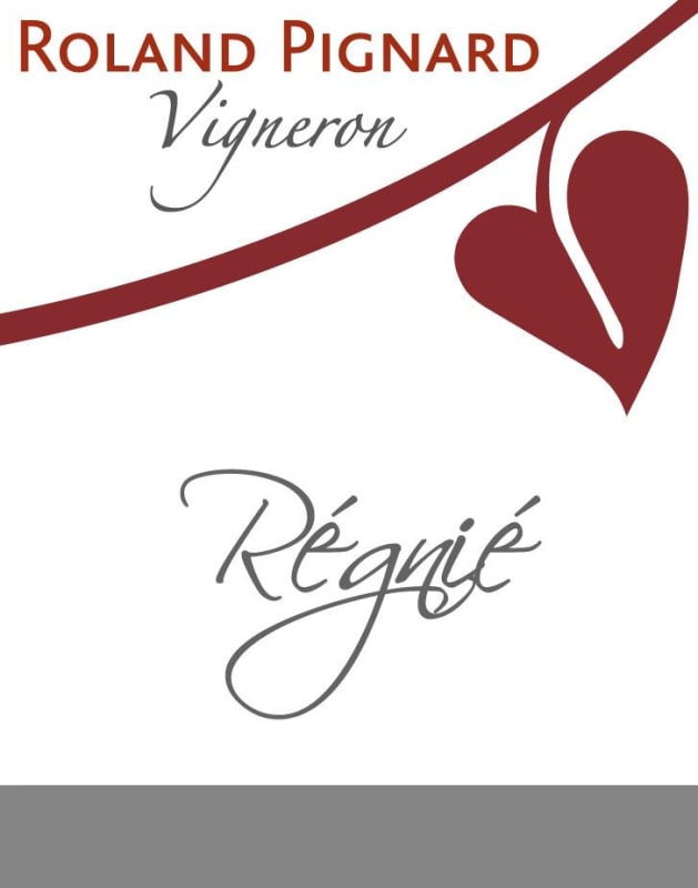Roland Pignard Regnie 2011 Front Label