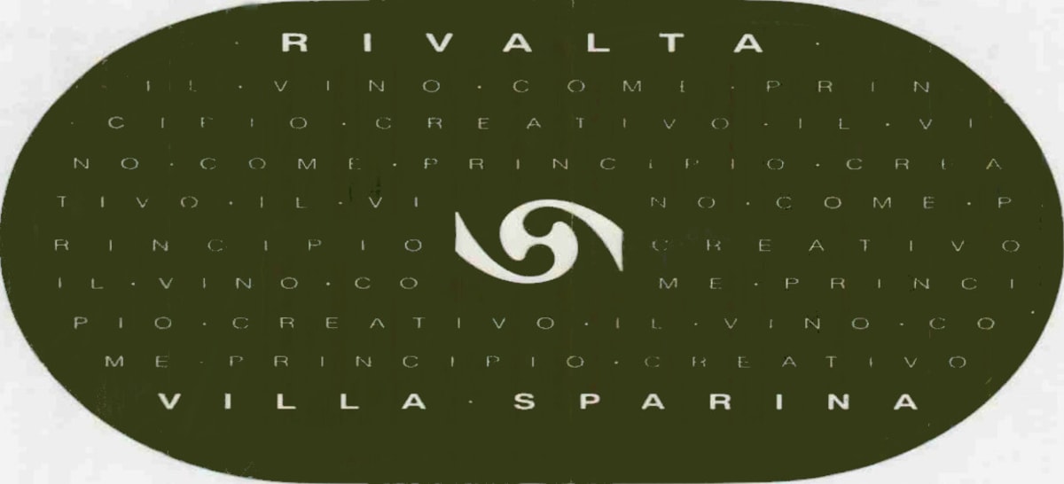 Villa Sparina Rivalta 2012 Front Label