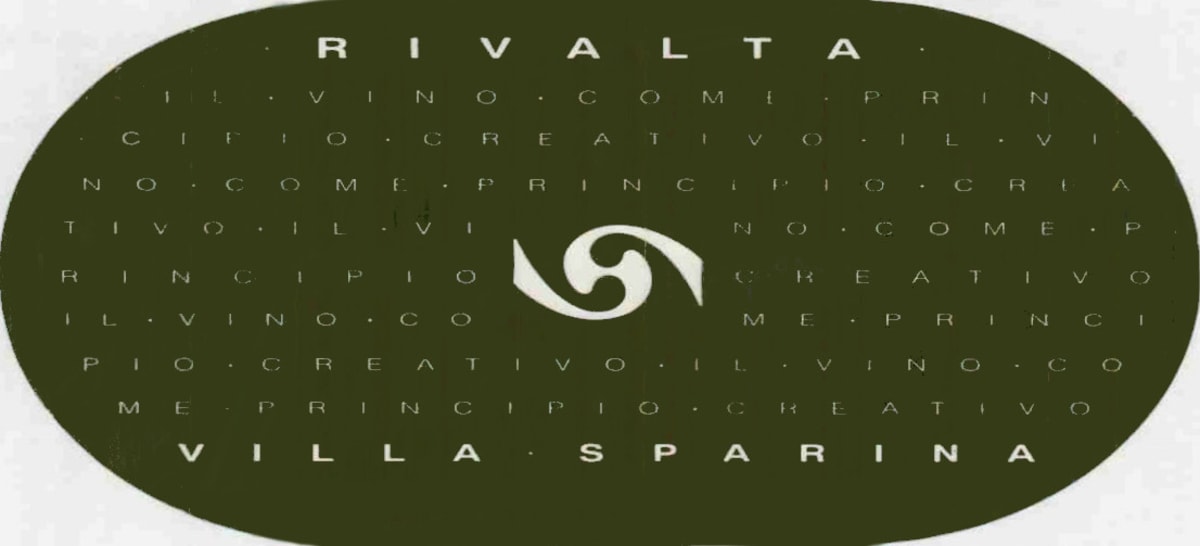 Villa Sparina Rivalta 2001 Front Label
