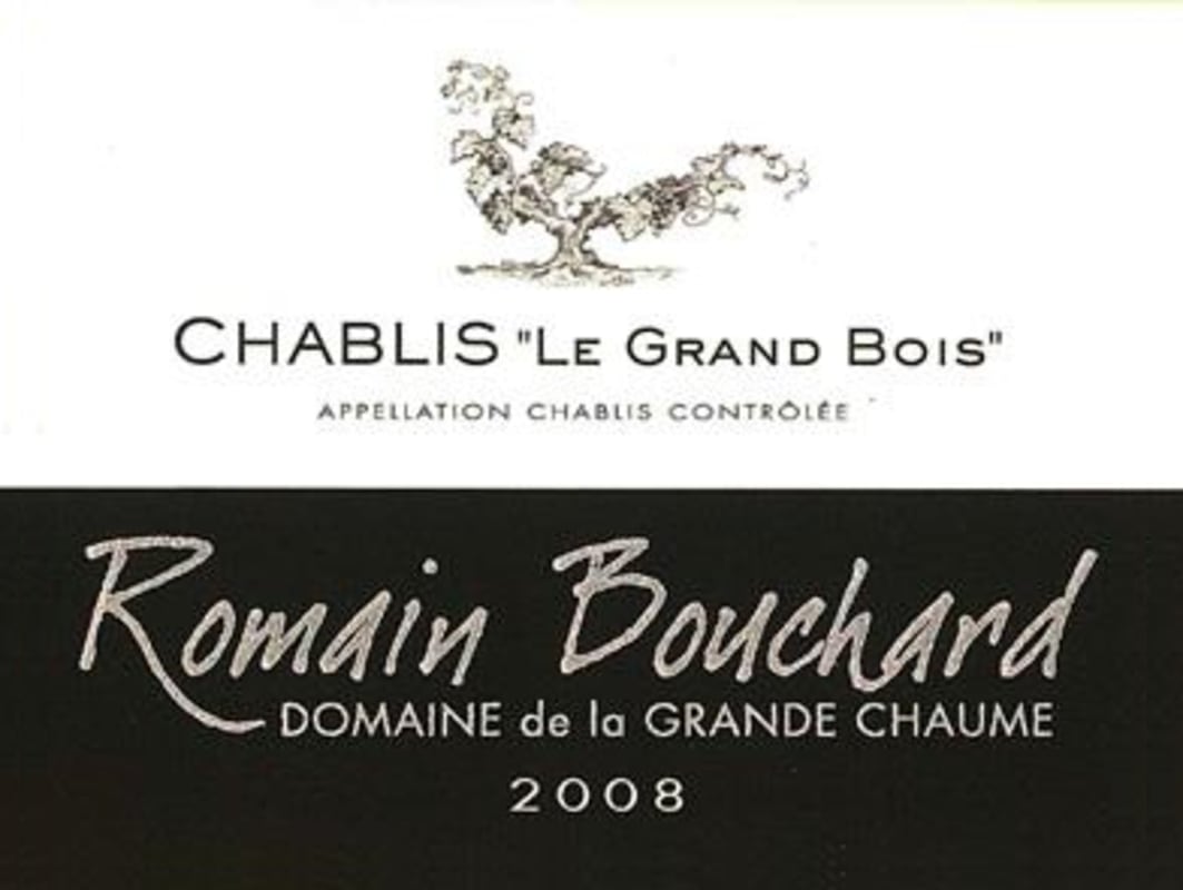 Romain Bouchard Chablis le Grand Bois 2008 Front Label