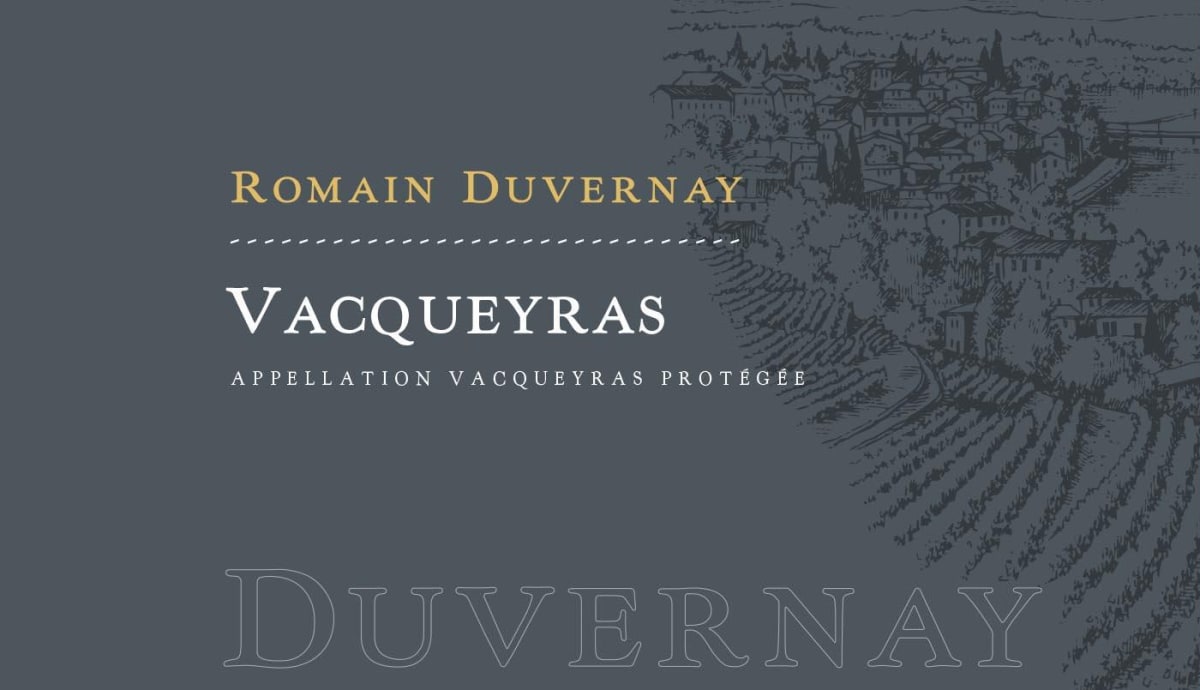 Romain Duvernay Vacqueyras 2012 Front Label