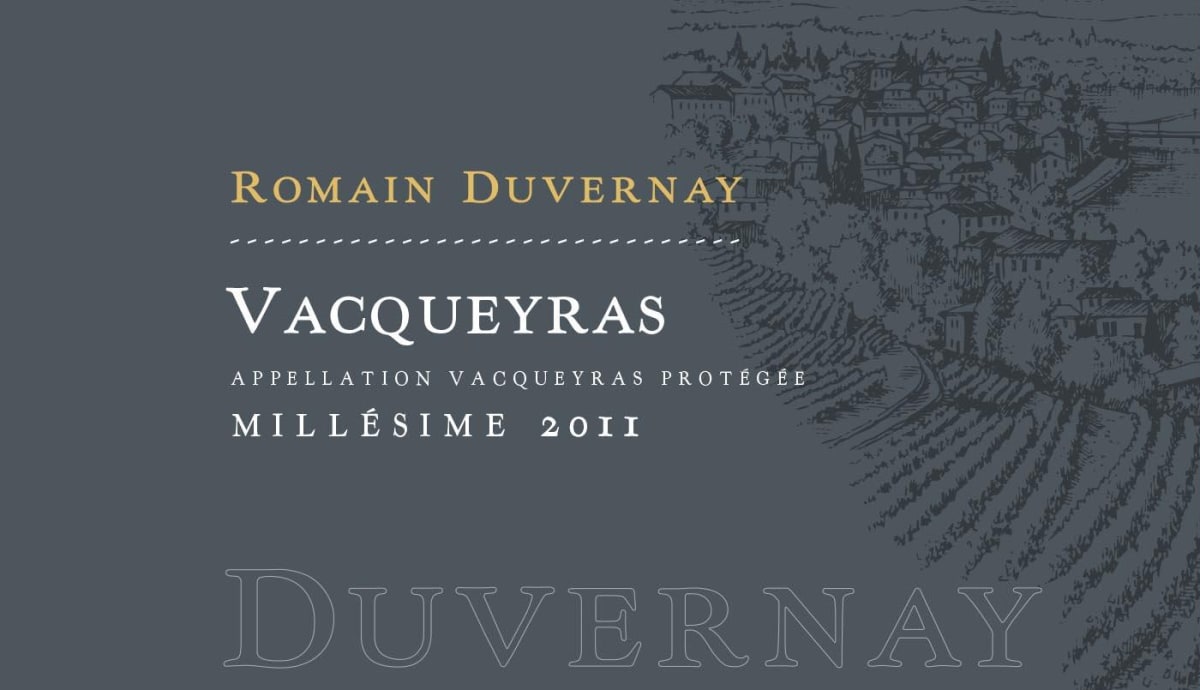 Romain Duvernay Vacqueyras 2011 Front Label