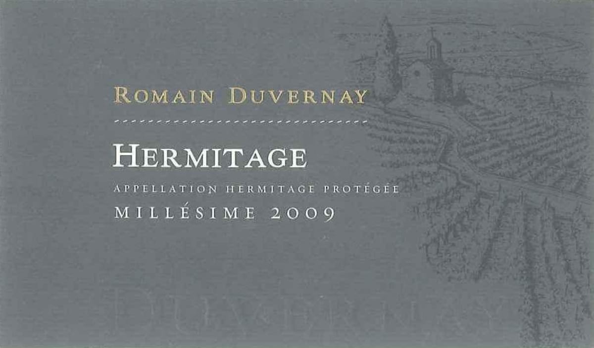 Romain Duvernay Hermitage 2009 Front Label