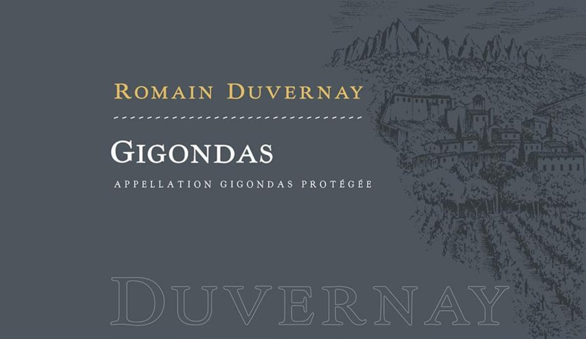 Romain Duvernay Gigondas 2012 Front Label