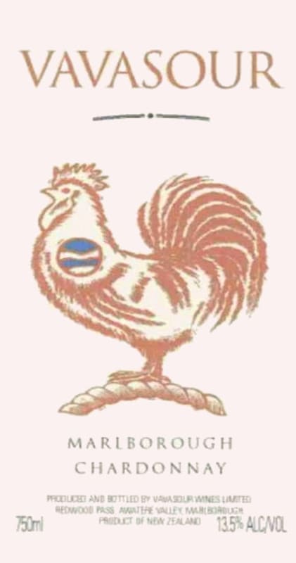 Vavasour Chardonnay 2014 Front Label