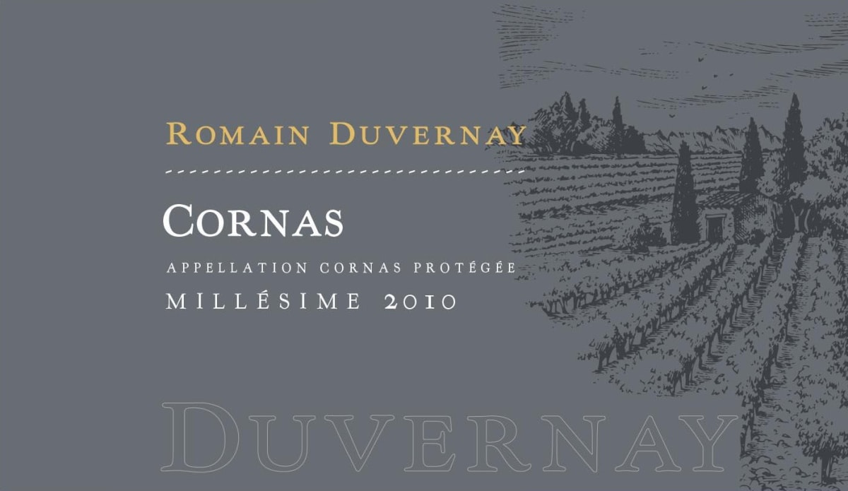 Romain Duvernay Cornas 2010 Front Label