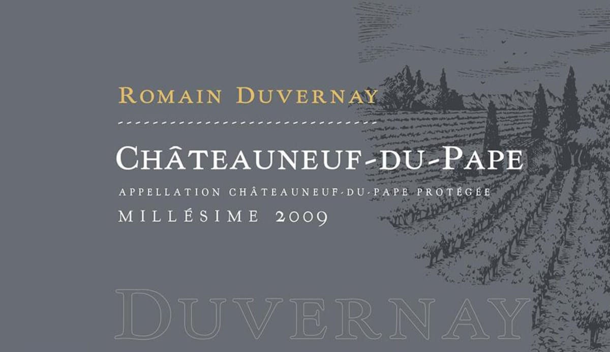 Romain Duvernay Chateauneuf-du-Pape 2009 Front Label