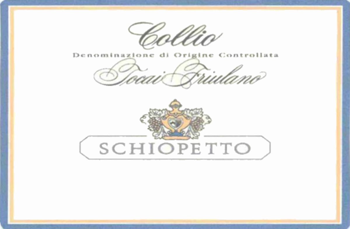 Schiopetto Tocai Friulano 2014 Front Label