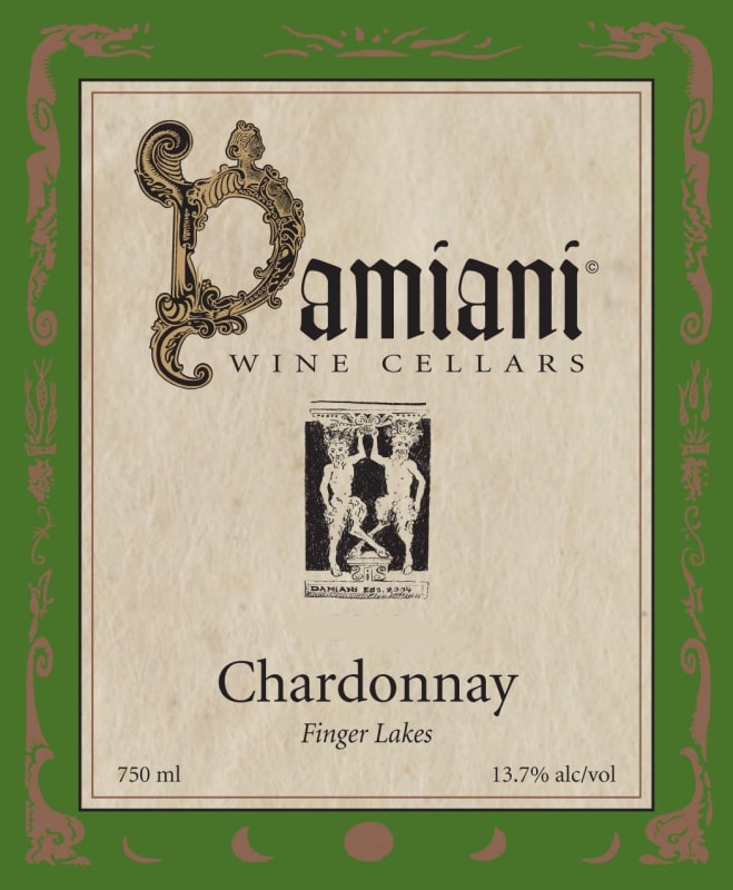 Damiani Wine Cellars Chardonnay 2012 Front Label
