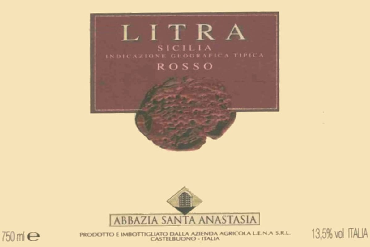 Santa Anastasia Litra Cabernet Sauvignon 2001 Front Label