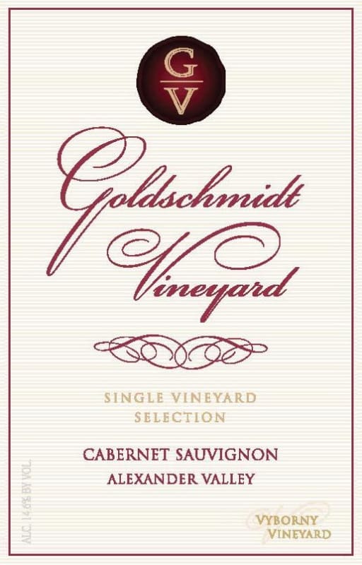 Goldschmidt Vineyard Vyborny Vineyard Cabernet Sauvignon 2010 Front Label