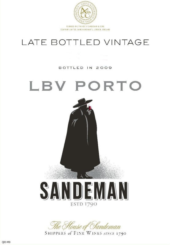 Sandeman Late Bottled Vintage 2007 Front Label