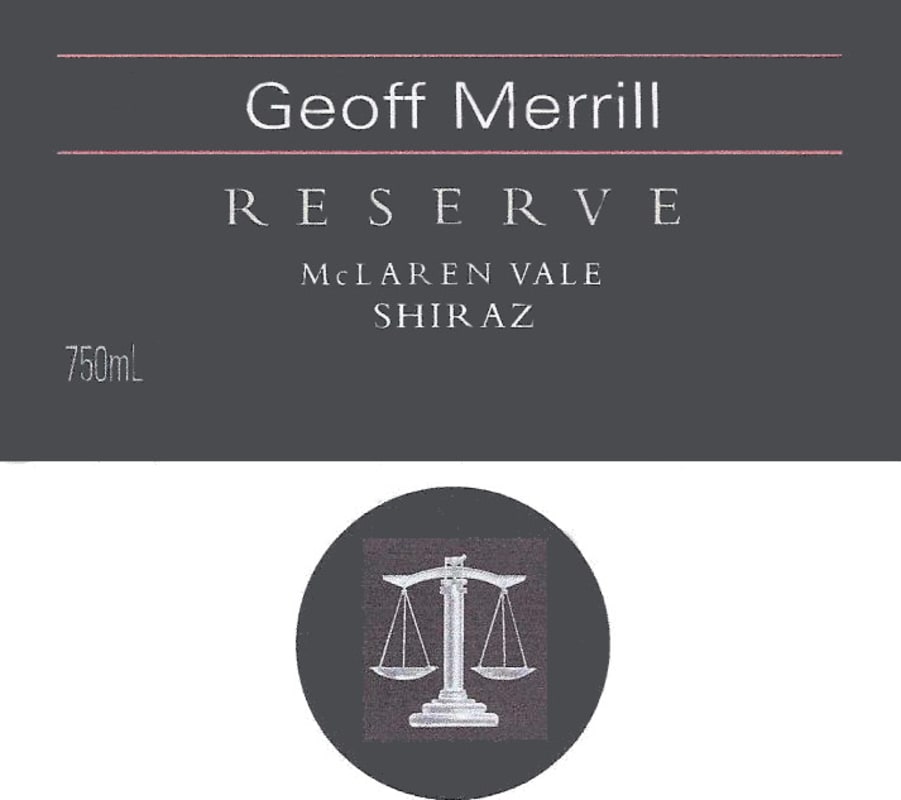 Geoff Merrill Reserve Shiraz 2009 Front Label