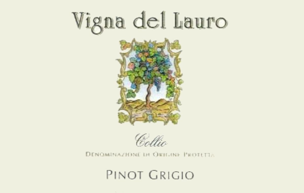 Ronco dei Tassi Collio Vigna del Lauro Pinot Grigio 2015 Front Label