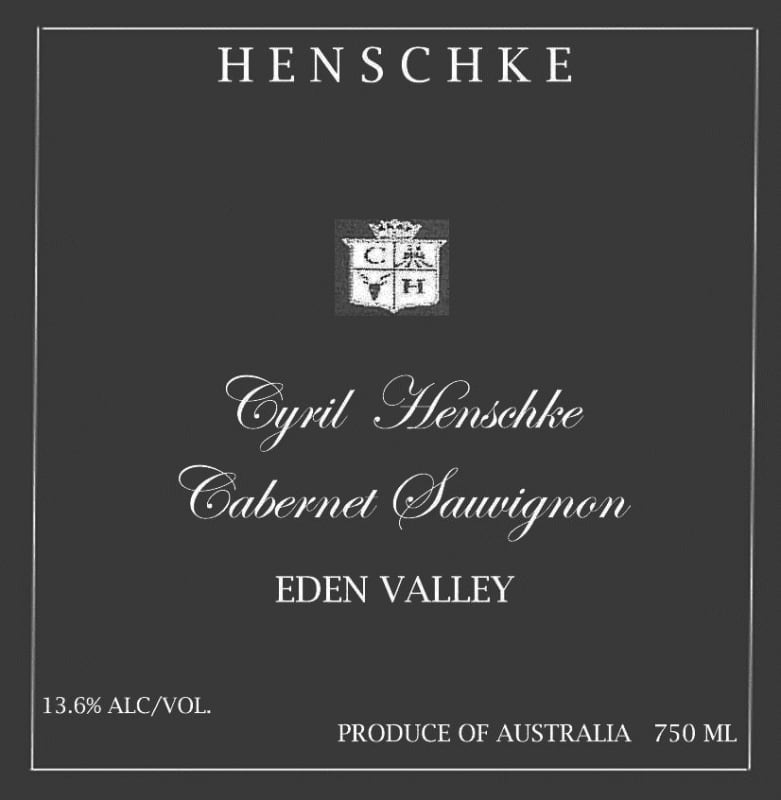 Henschke Cyril Cabernet Sauvignon 2003 Front Label