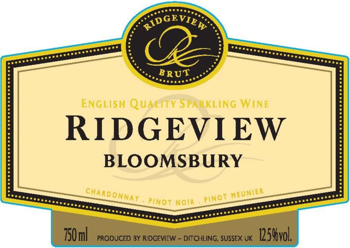 Ridgeview Wine Estate Bloomsbury Brut 2011 Front Label