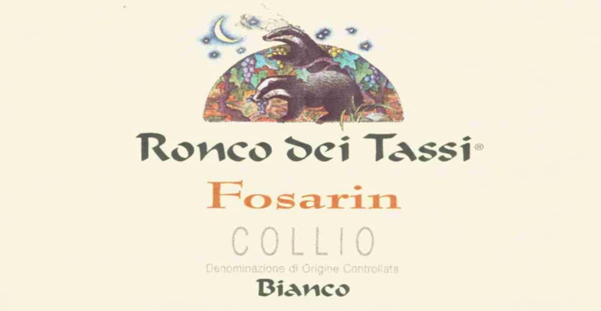 Ronco dei Tassi Collio Goriziano Fosarin Bianco 2012 Front Label