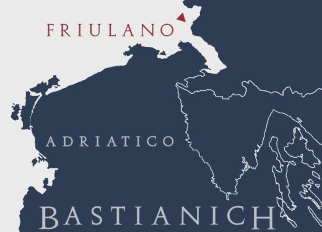 Bastianich Adriatico Friulano 2014 Front Label