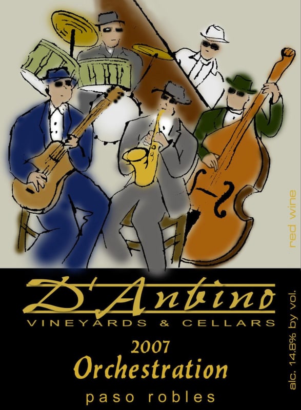 D'Anbino Vineyards & Cellars Orchestration 2007 Front Label