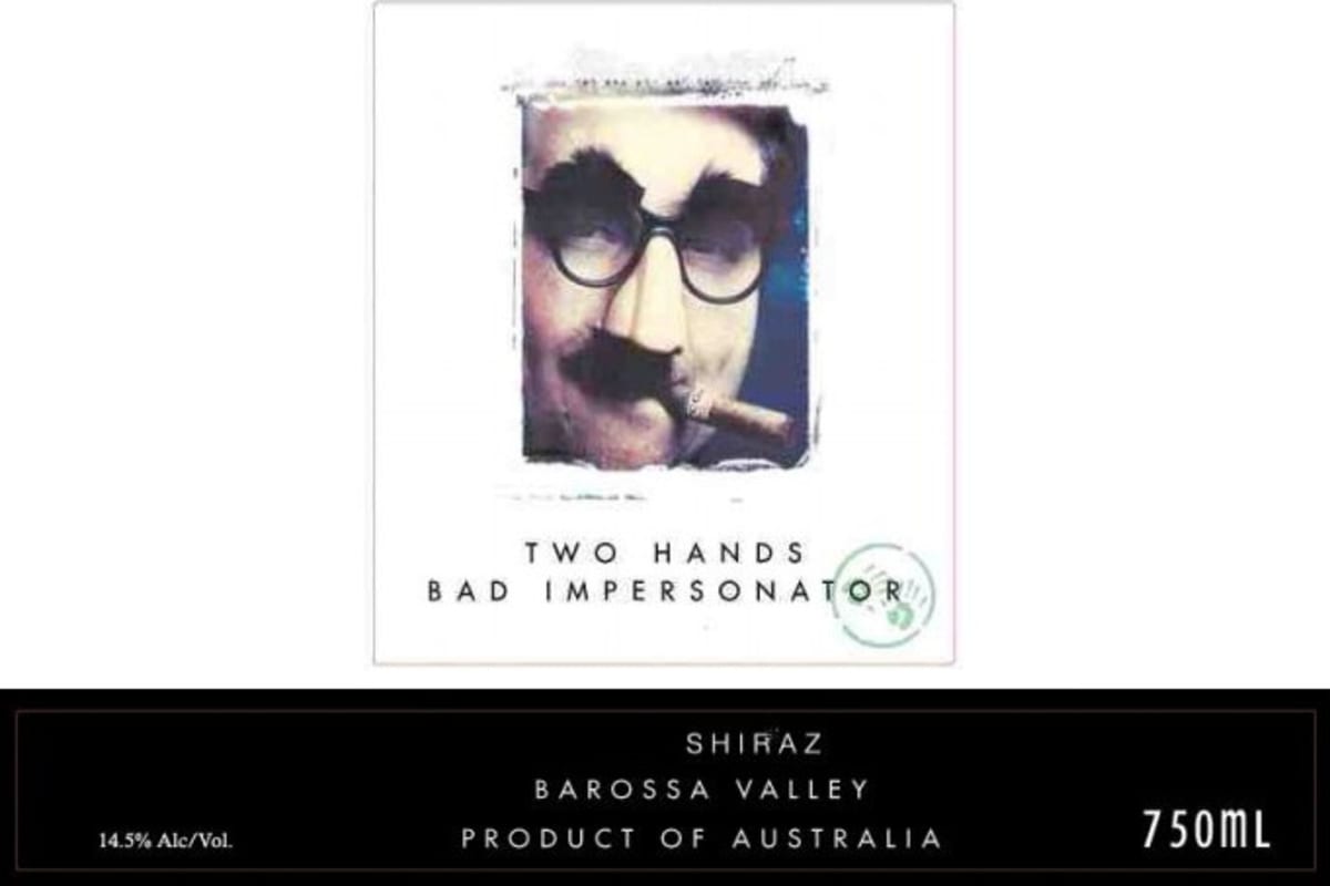 Two Hands Bad Impersonator Shiraz 2002 Front Label