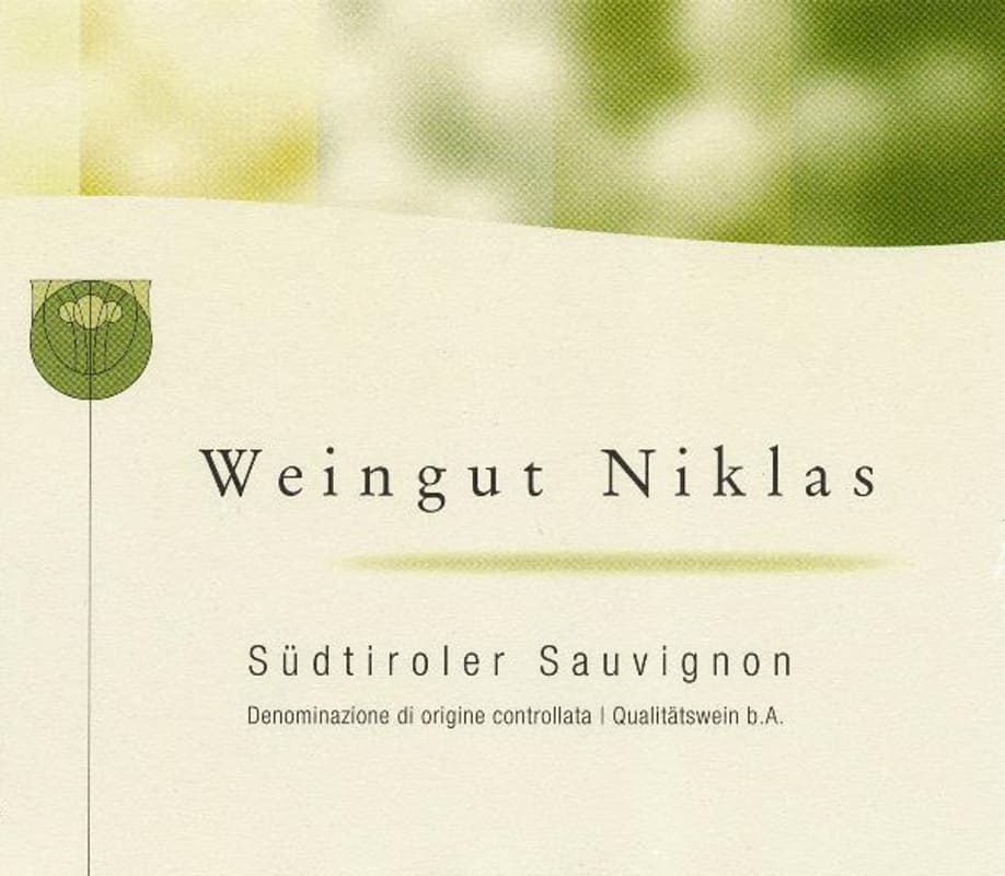 Niklas Sudtiroler Sauvignon 2007 Front Label