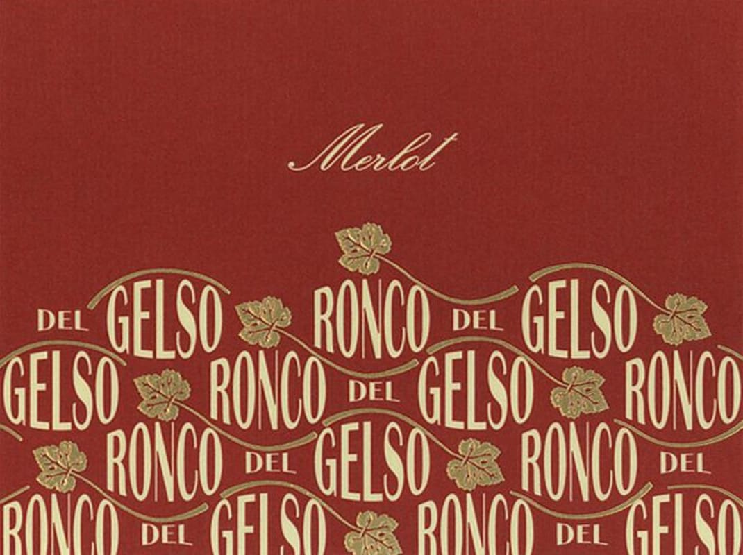 Ronco del Gelso Friuli Isonzo Merlot 2006 Front Label