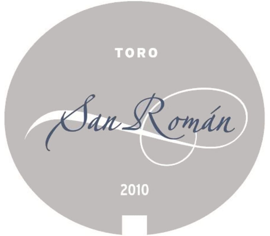 Bodega San Roman Toro 2010 Front Label