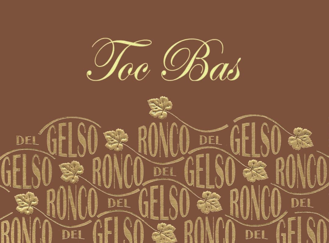 Ronco del Gelso Friuli Isonzo Toc Bas Friulano 2010 Front Label