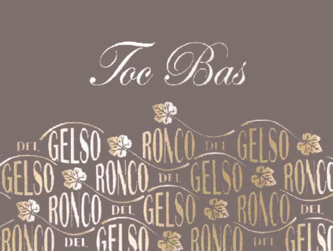Ronco del Gelso Friuli Isonzo Toc Bas Friulano 2009 Front Label